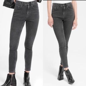 Everlane High Rise Ankle Grey Skinny Jeans